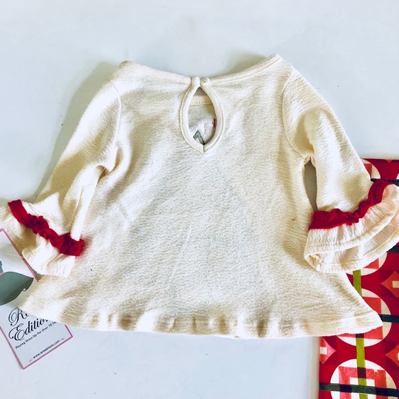 Baby Girl Christmas Appliqué 2 Piece Set 3Mos NWT - Picture 4 of 8